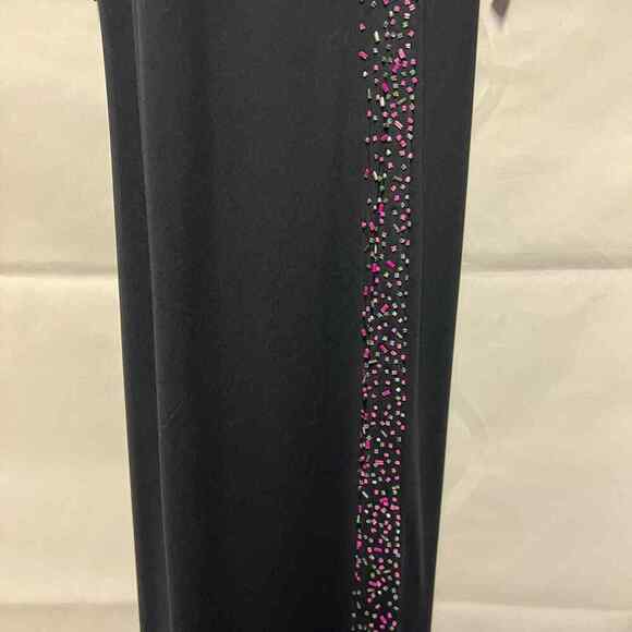 Zum Zum by Niki Livas Beaded High Neck Maxi Dress Womens XS Wedding Guest Formal - Picture 6 of 12